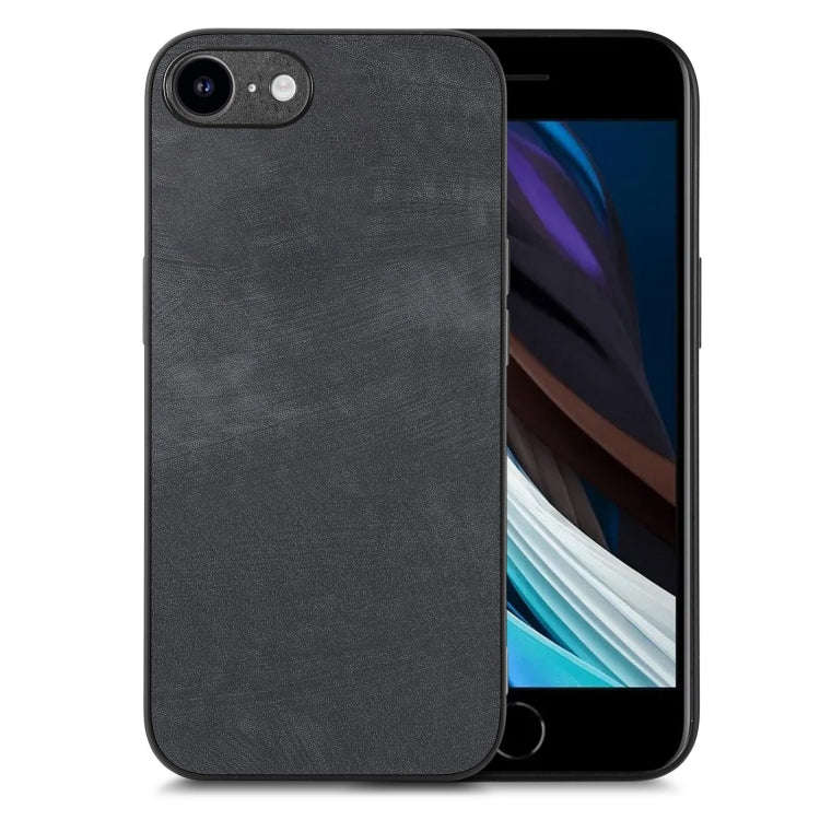 Vintage Leather PC Back Cover Phone Case, For iPhone 14 Pro Max, For iPhone 7 / 8 / SE 2022 / SE ...