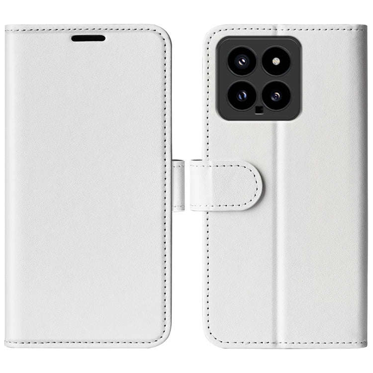 R64 Texture Horizontal Flip Leather Phone Case, For Xiaomi Redmi Note 14 Pro 5G, For Xiaomi 14T P...