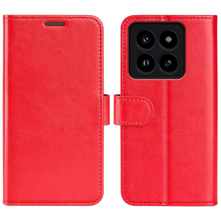R64 Texture Horizontal Flip Leather Phone Case, For Xiaomi Redmi Note 14 Pro 5G, For Xiaomi 14T P...