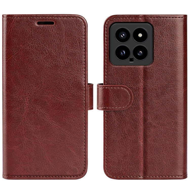 R64 Texture Horizontal Flip Leather Phone Case, For Xiaomi Redmi 14C 4G, For Xiaomi Redmi K70 Ult...
