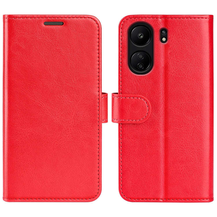 R64 Texture Horizontal Flip Leather Phone Case, For Xiaomi Redmi 14C 4G, For Xiaomi Redmi K70 Ult...