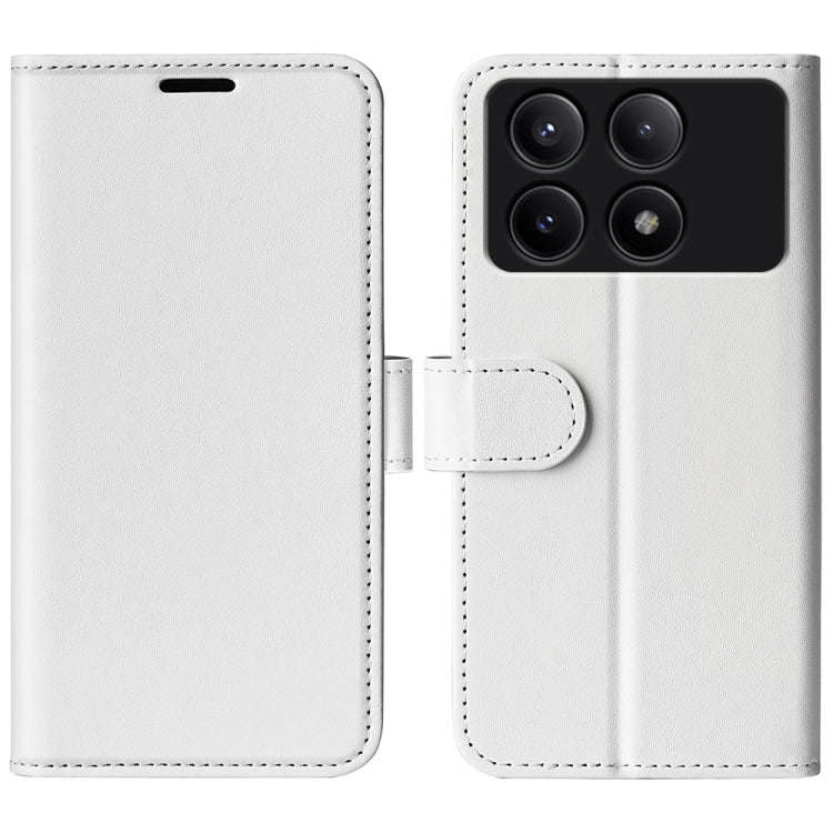 R64 Texture Horizontal Flip Leather Phone Case, For Xiaomi Redmi Note 14 Pro 5G, For Xiaomi 14T P...