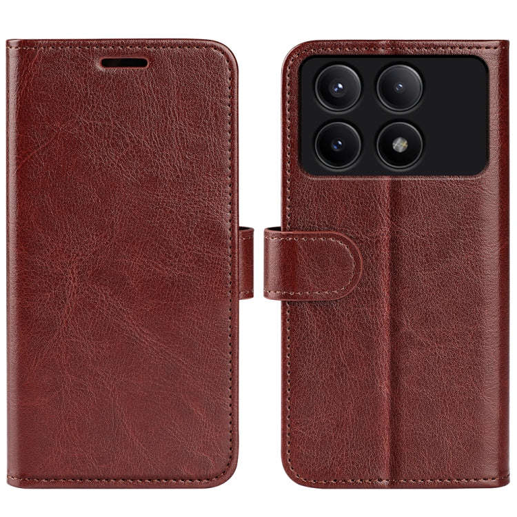 R64 Texture Horizontal Flip Leather Phone Case, For Xiaomi Redmi Note 14 Pro 5G, For Xiaomi 14T P...