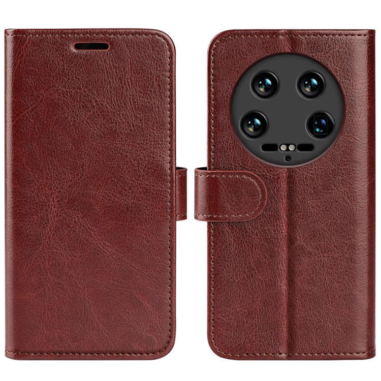 R64 Texture Horizontal Flip Leather Phone Case, For Xiaomi Redmi Note 14 Pro 5G, For Xiaomi 14T P...