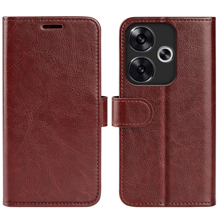 R64 Texture Horizontal Flip Leather Phone Case, For Xiaomi Redmi Note 14 Pro 5G, For Xiaomi 14T P...