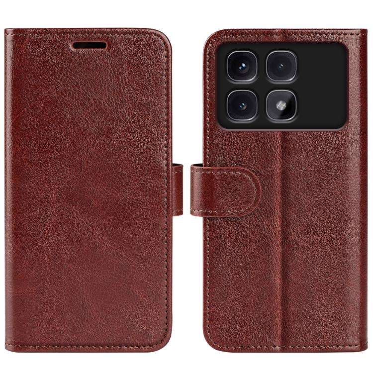 R64 Texture Horizontal Flip Leather Phone Case, For Xiaomi Redmi Note 14 Pro 5G, For Xiaomi 14T P...