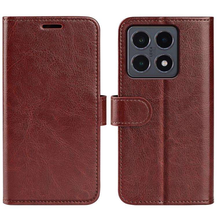 R64 Texture Horizontal Flip Leather Phone Case, For Redmi Note 17 Pro 5G Global 163.5mm, For Xiao...