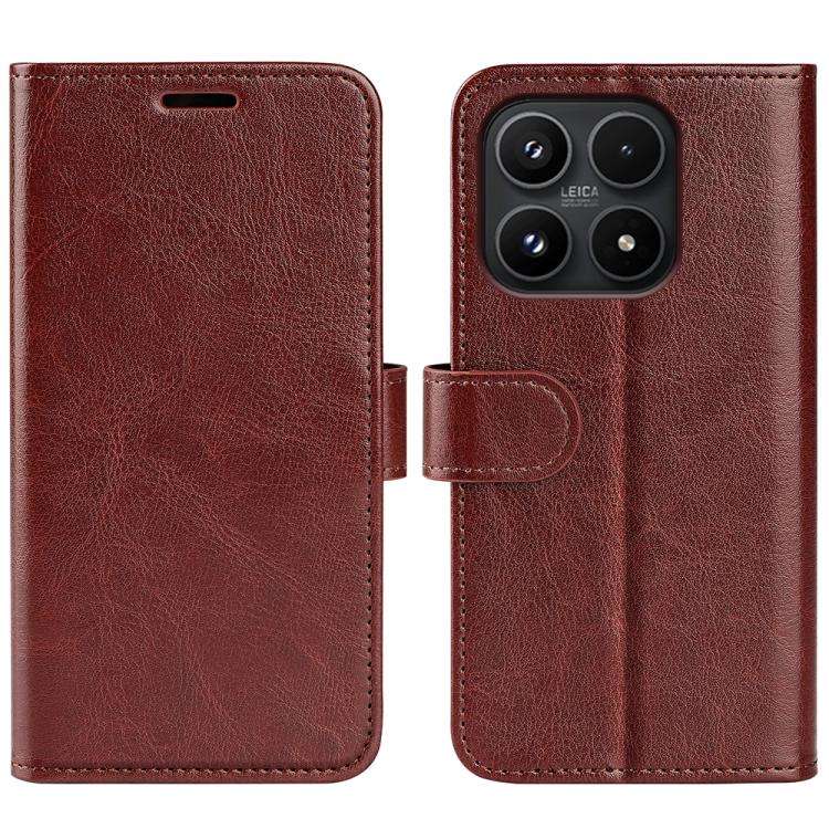 R64 Texture Horizontal Flip Leather Phone Case, For Redmi Note 17 Pro 5G Global 163.5mm, For Xiao...