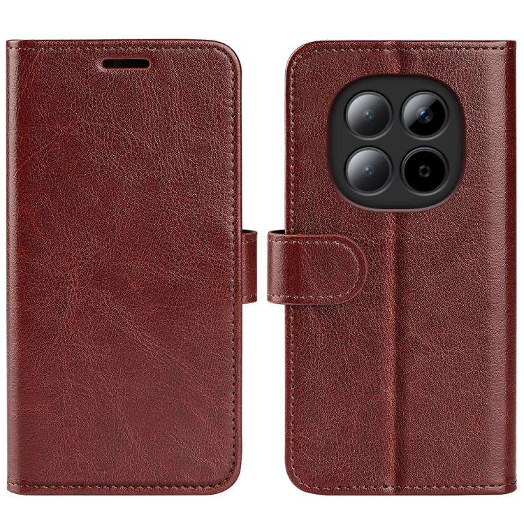 R64 Texture Horizontal Flip Leather Phone Case, For Redmi Note 17 Pro 5G Global 163.5mm, For Xiao...