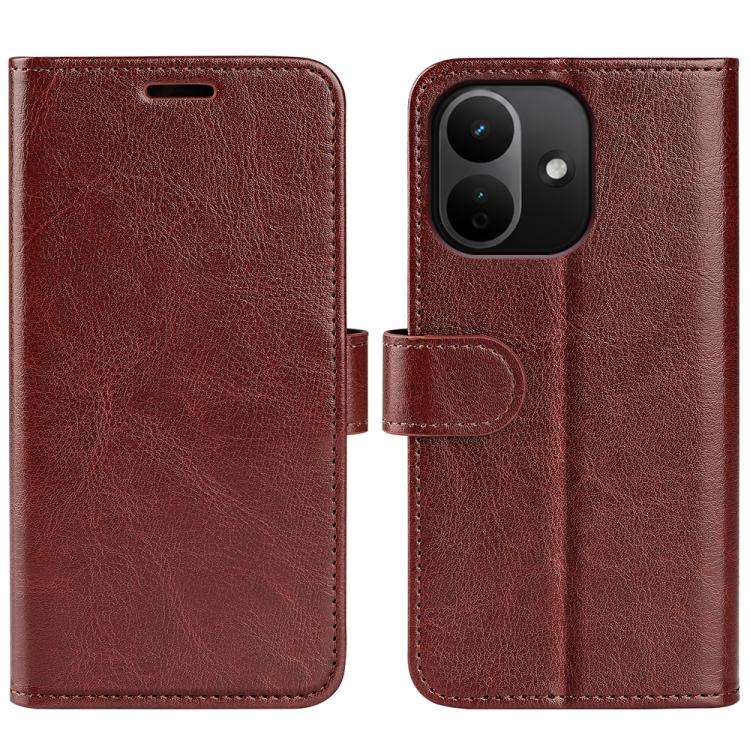 R64 Texture Horizontal Flip Leather Phone Case, For Redmi Note 17 Pro 5G Global 163.5mm, For Xiao...