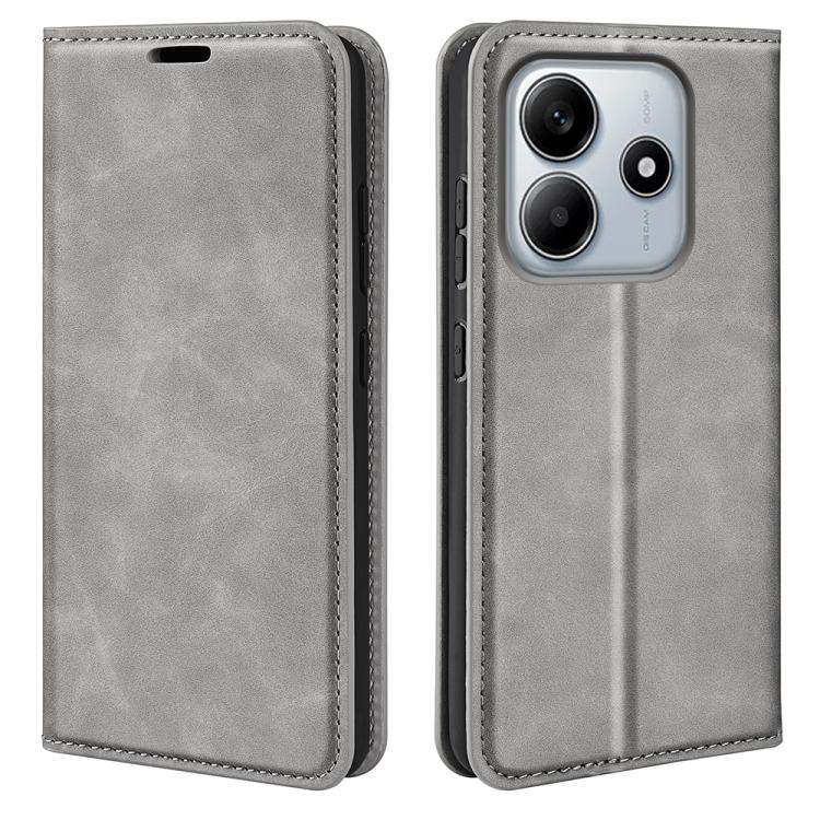 Retro-skin Magnetic Suction Leather Phone Case, For Xiaomi Redmi Note 14 Pro 4G, For Redmi Note 1...
