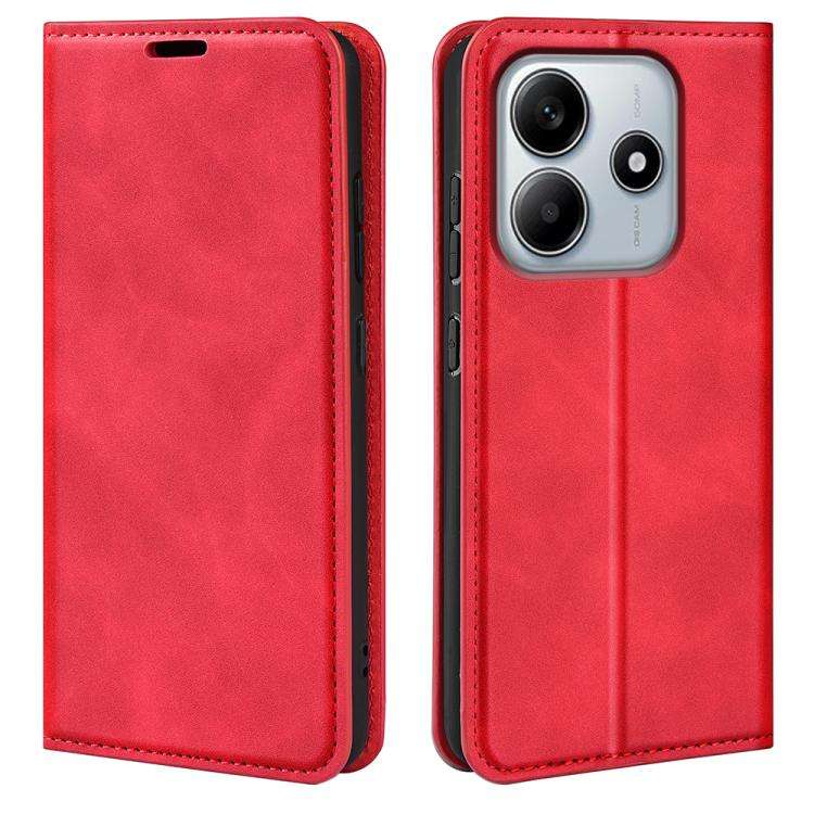 Retro-skin Magnetic Suction Leather Phone Case, For Xiaomi Redmi Note 14 Pro 4G, For Redmi Note 1...