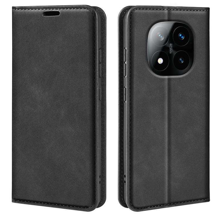 Retro-skin Magnetic Suction Leather Phone Case, For Xiaomi Redmi Note 14 Pro 4G, For Redmi Note 1...