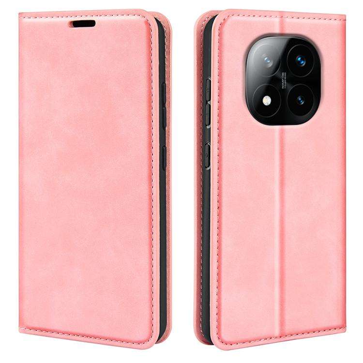 Retro-skin Magnetic Suction Leather Phone Case, For Xiaomi Redmi Note 14 Pro 4G, For Redmi Note 1...