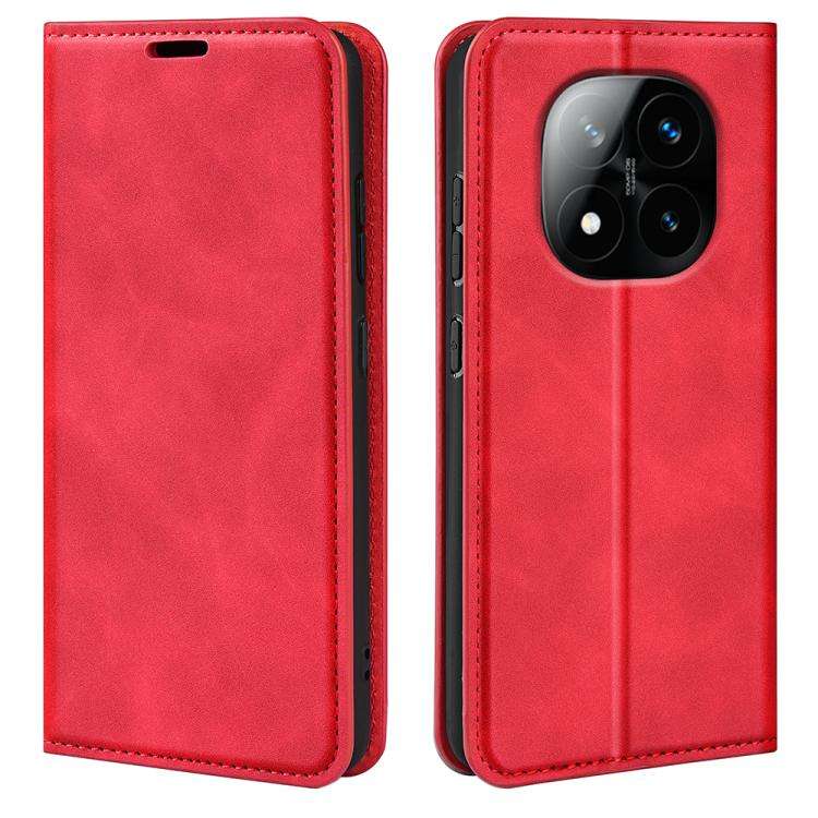 Retro-skin Magnetic Suction Leather Phone Case, For Xiaomi Redmi Note 14 Pro 4G, For Redmi Note 1...