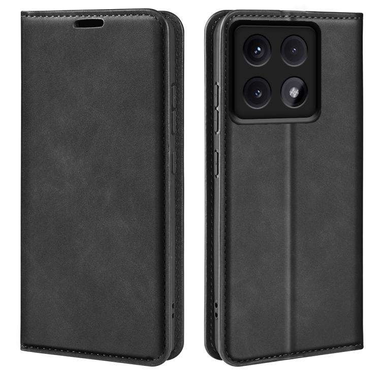 Retro-skin Magnetic Suction Leather Phone Case, For Xiaomi Redmi Note 14 Pro 4G, For Redmi Note 1...