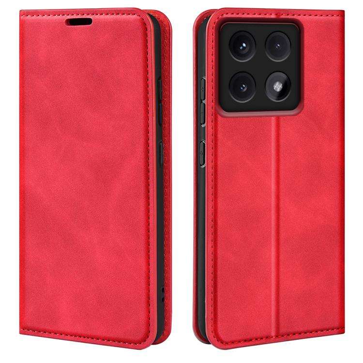 Retro-skin Magnetic Suction Leather Phone Case, For Xiaomi Redmi Note 14 Pro 4G, For Redmi Note 1...
