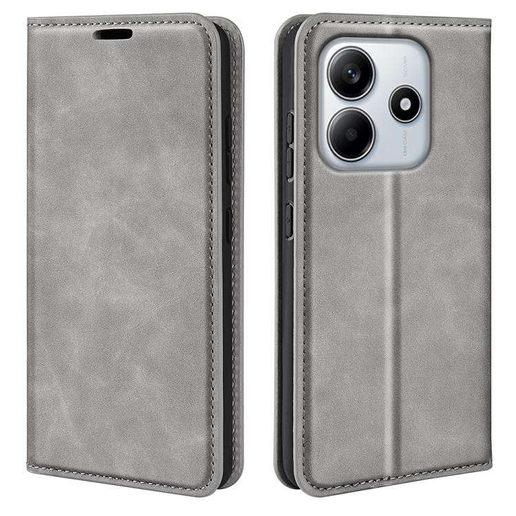 Retro-skin Magnetic Suction Leather Phone Case, For Xiaomi Redmi Note 14 Pro 4G, For Redmi Note 1...