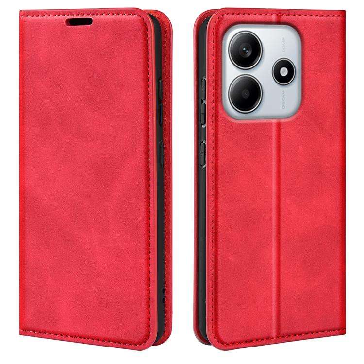 Retro-skin Magnetic Suction Leather Phone Case, For Xiaomi Redmi Note 14 Pro 4G, For Redmi Note 1...