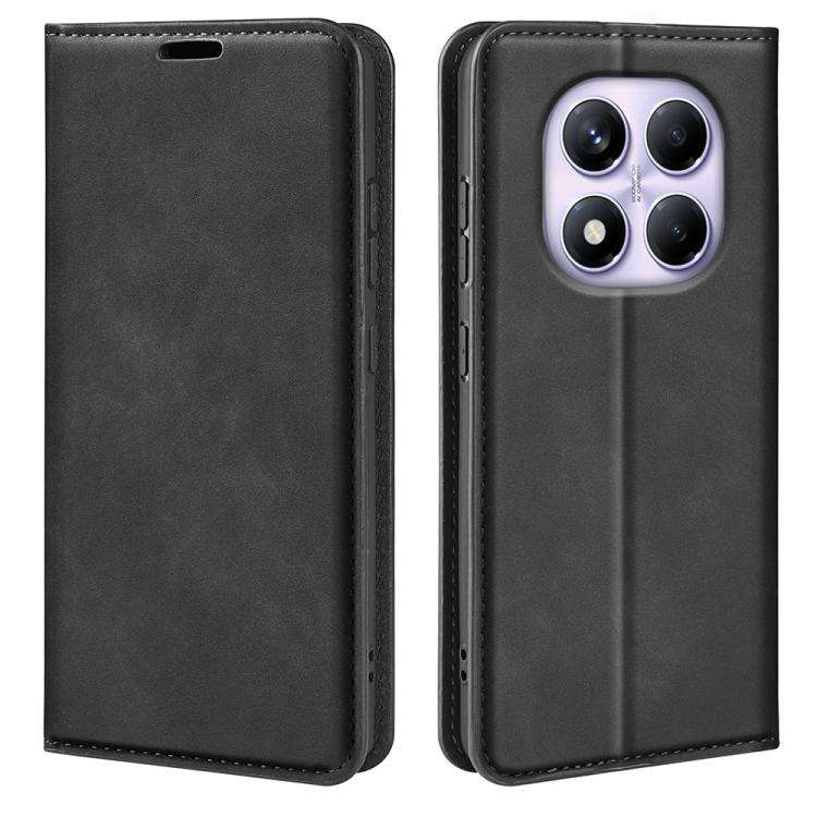 Retro-skin Magnetic Suction Leather Phone Case, For Xiaomi Redmi Note 14 Pro 4G, For Redmi Note 1...