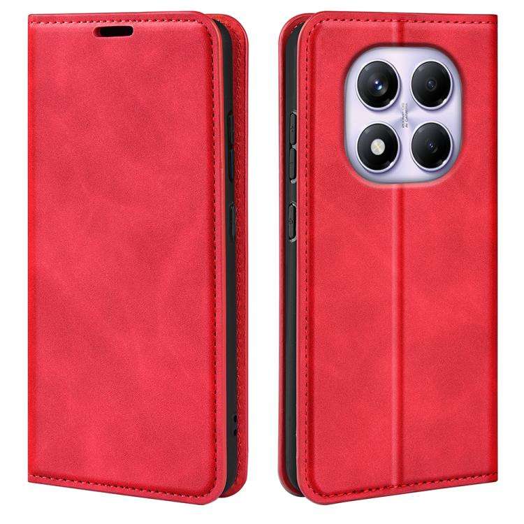 Retro-skin Magnetic Suction Leather Phone Case, For Xiaomi Redmi Note 14 Pro 4G, For Redmi Note 1...