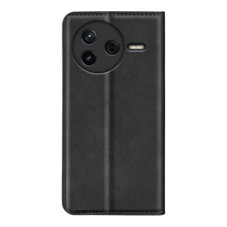 Retro-skin Magnetic Suction Leather Phone Case, For Redmi K80 / Poco F7 Pro