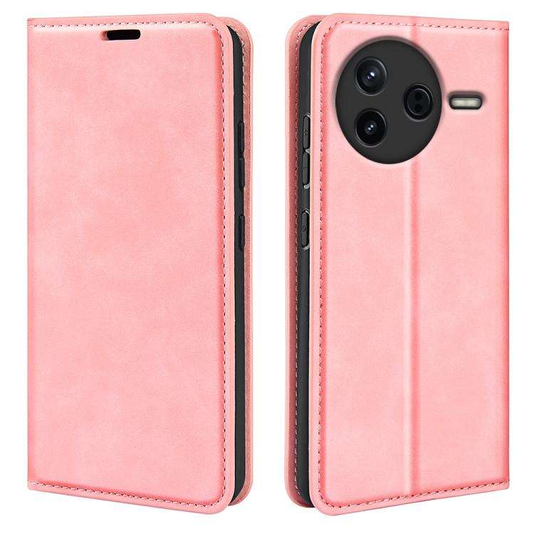 Retro-skin Magnetic Suction Leather Phone Case, For Redmi K80 / Poco F7 Pro