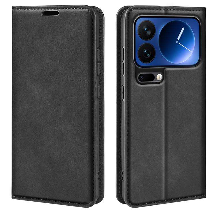 Retro-skin Magnetic Suction Leather Phone Case, For Xiaomi 17 Pro Max, For Redmi Note 15 Pro Glob...