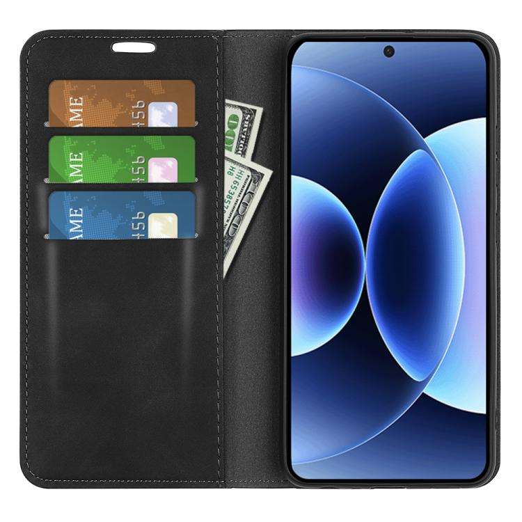 Retro-skin Magnetic Suction Leather Phone Case, For Xiaomi 17 Pro Max, For Redmi Note 15 Pro Glob...