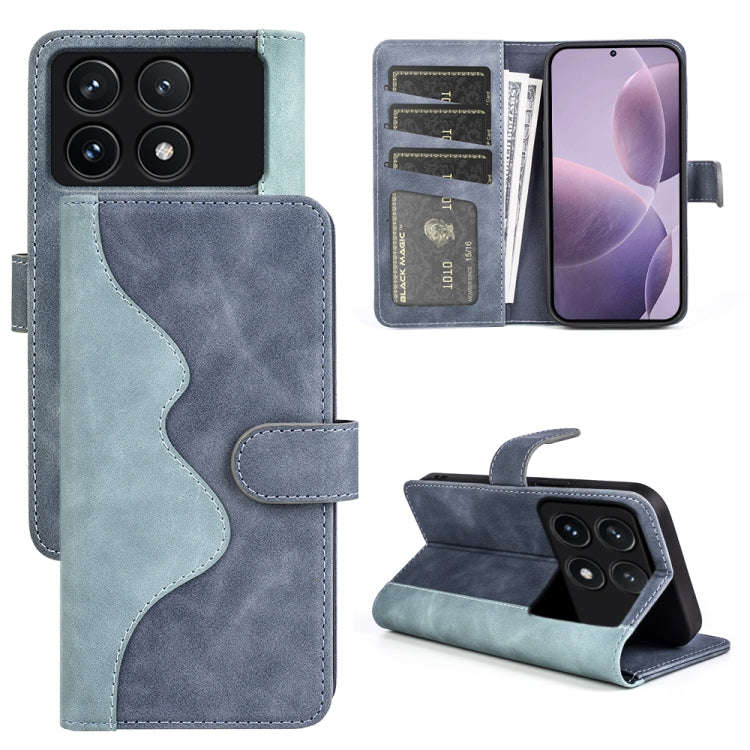 Stitching Horizontal Flip Leather Phone Case, For Xiaomi Redmi Note 13 Pro 5G, For Xiaomi Redmi K...