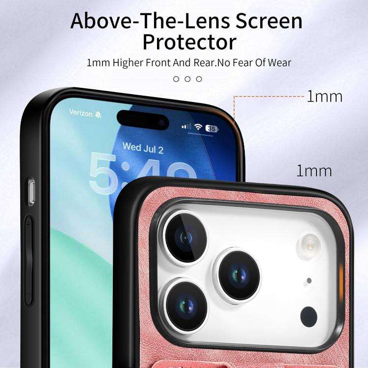 Retro Skin-feel Ring Card Wallet Phone Case, For iPhone 17 Pro Max, For iPhone 17 Pro, For iPhone...
