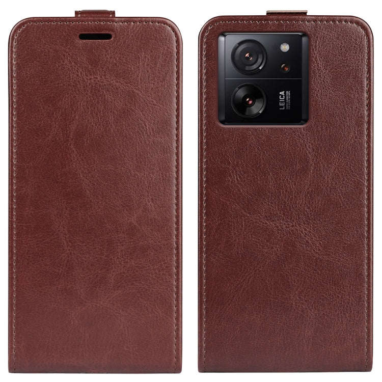 R64 Texture Single Vertical Flip Leather Phone Case, For Xiaomi Redmi K70E, For Xiaomi 14 Pro, Fo...