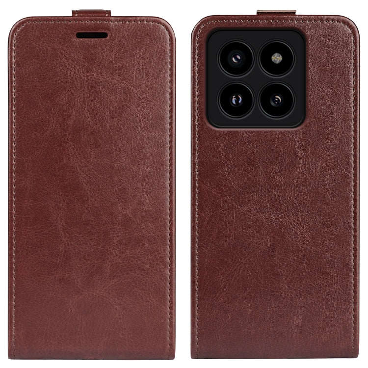 R64 Texture Single Vertical Flip Leather Phone Case, For Xiaomi Redmi K70E, For Xiaomi 14 Pro, Fo...