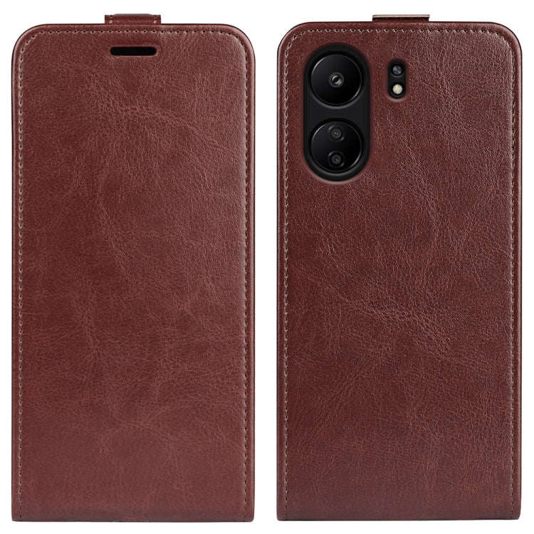 R64 Texture Single Vertical Flip Leather Phone Case, For Xiaomi Redmi K70E, For Xiaomi 14 Pro, Fo...