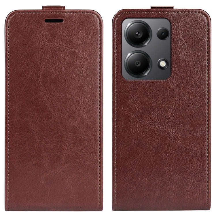 R64 Texture Single Vertical Flip Leather Phone Case, For Xiaomi Redmi Note 14 5G, For Xiaomi Redm...