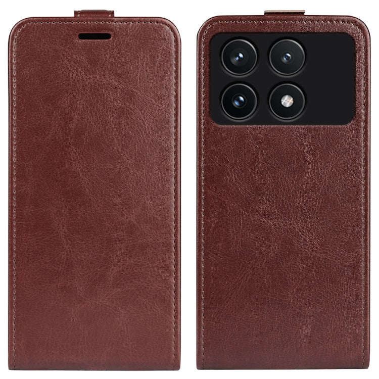 R64 Texture Single Vertical Flip Leather Phone Case, For Xiaomi Redmi K70E, For Xiaomi 14 Pro, Fo...