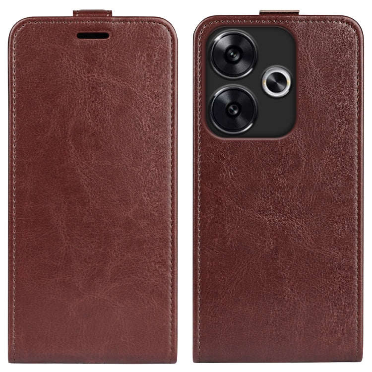 R64 Texture Single Vertical Flip Leather Phone Case, For Xiaomi Redmi Note 14 5G, For Xiaomi Redm...