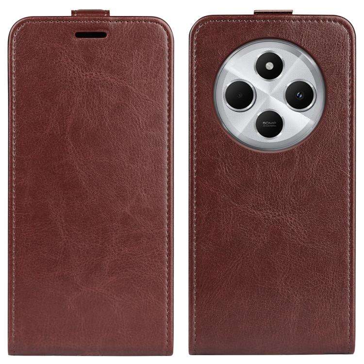 R64 Texture Single Vertical Flip Leather Phone Case, For Xiaomi Redmi Note 14 5G, For Xiaomi Redm...