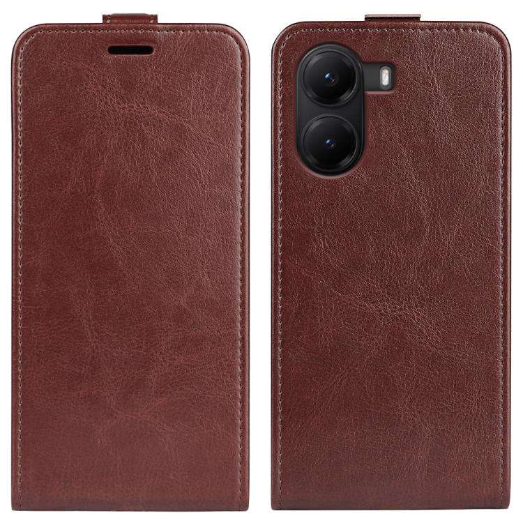 R64 Texture Single Vertical Flip Leather Phone Case, For Xiaomi 15T Pro, For Xiaomi 15T, For Redm...