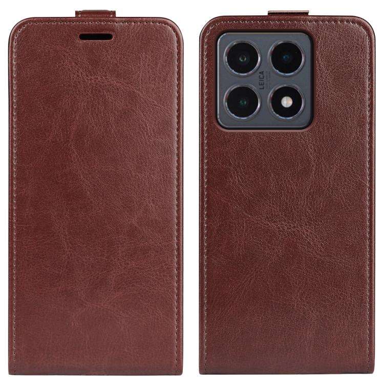 R64 Texture Single Vertical Flip Leather Phone Case, For Xiaomi 15T Pro, For Xiaomi 15T, For Redm...
