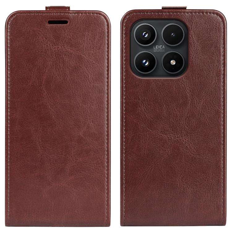 R64 Texture Single Vertical Flip Leather Phone Case, For Xiaomi 18 Pro Max 5G, For Xiaomi 18 Pro ...