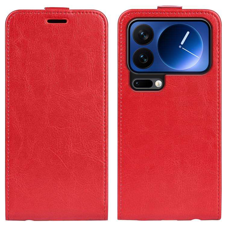R64 Texture Single Vertical Flip Leather Phone Case, For Xiaomi 18 Pro Max 5G, For Xiaomi 18 Pro ...