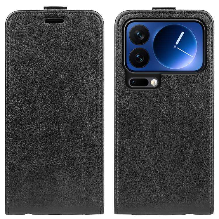 R64 Texture Single Vertical Flip Leather Phone Case, For Xiaomi 18 Pro Max 5G, For Xiaomi 18 Pro ...
