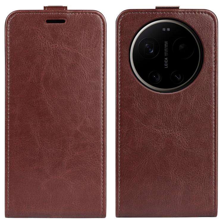 R64 Texture Single Vertical Flip Leather Phone Case, For Xiaomi 18 Pro Max 5G, For Xiaomi 18 Pro ...