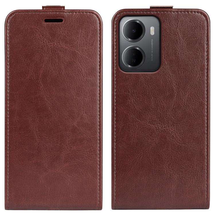 R64 Texture Single Vertical Flip Leather Phone Case, For Xiaomi 18 Pro Max 5G, For Xiaomi 18 Pro ...