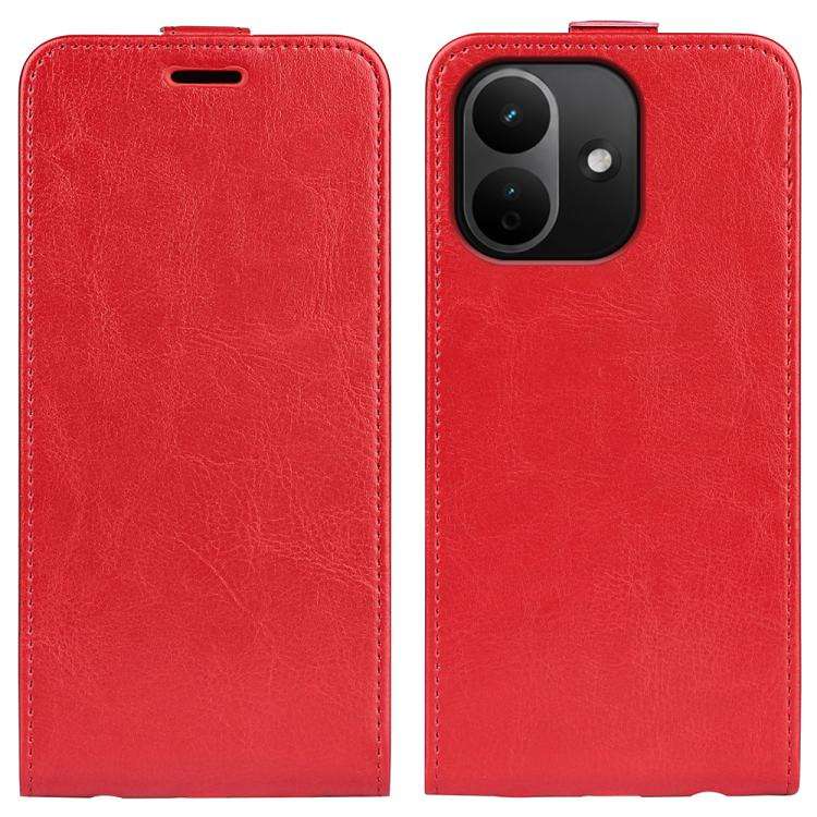R64 Texture Single Vertical Flip Leather Phone Case, For Xiaomi 18 Pro Max 5G, For Xiaomi 18 Pro ...