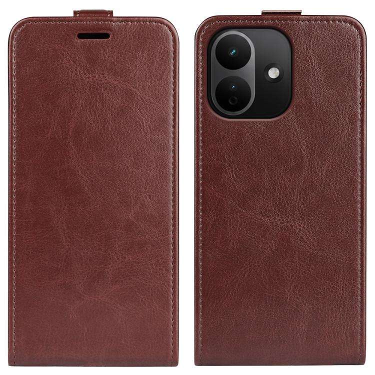 R64 Texture Single Vertical Flip Leather Phone Case, For Xiaomi 18 Pro Max 5G, For Xiaomi 18 Pro ...