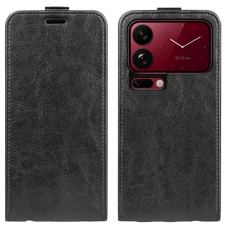 R64 Texture Single Vertical Flip Leather Phone Case, For Xiaomi 18 Pro Max 5G, For Xiaomi 18 Pro ...