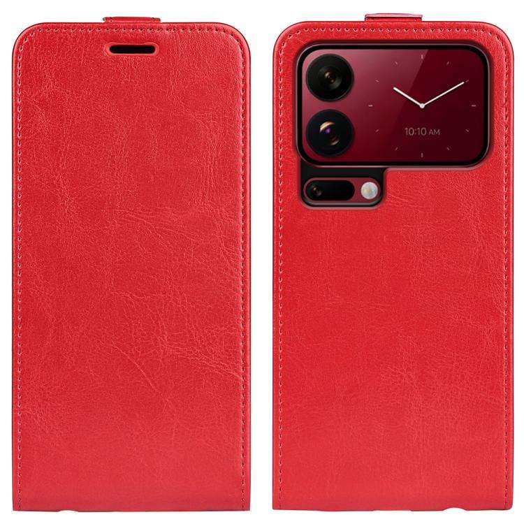 R64 Texture Single Vertical Flip Leather Phone Case, For Xiaomi 18 Pro Max 5G, For Xiaomi 18 Pro ...