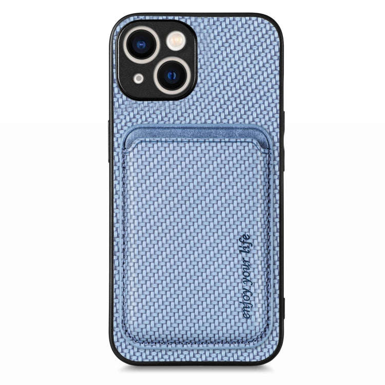 Carbon Fiber Leather Card Magsafe Phone Case, For iPhone 15 Pro Max, For iPhone 15 Pro, For iPhon...